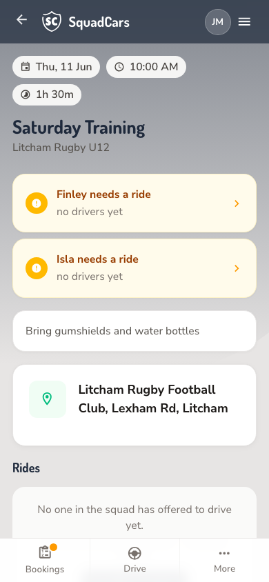 Event detail